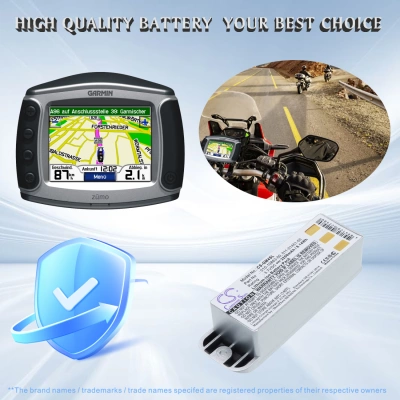 Аккумулятор Garmin, Zumo 400, Zumo 450, Zumo 500, 2200 мАч, CS фото 2