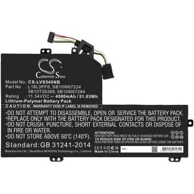 Аккумулятор Lenovo, Ideapad S540-15IWL GTX, Ideapad S540-15IWL, 4500 мАч, CS фото 5