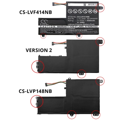 Аккумулятор Lenovo, IdeaPad Flex 4-1480, Flex 4-1480 14", Flex 4-1570, 4550 мАч, CS фото 5