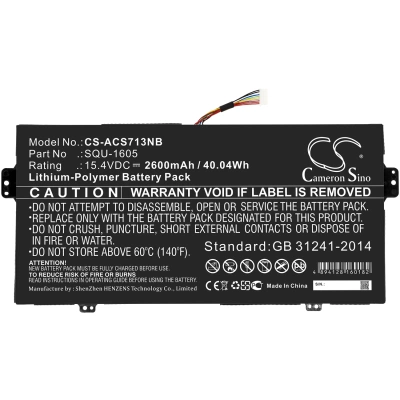 Аккумулятор Acer, SF713-51-M0AK, SF713-51-M16U, SF713-51-M6VV, 2600 мАч, CS фото 3