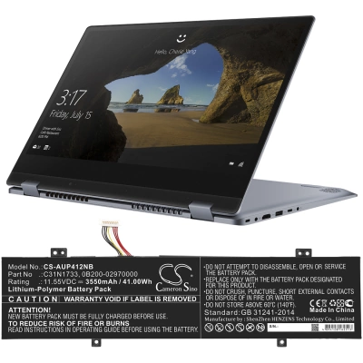 Аккумулятор Asus, VivoBook Flip 14 TP412UA-EC034T, TP412UA-EC075T, TP412UA-EC173T, 3550 мАч, CS фото 3