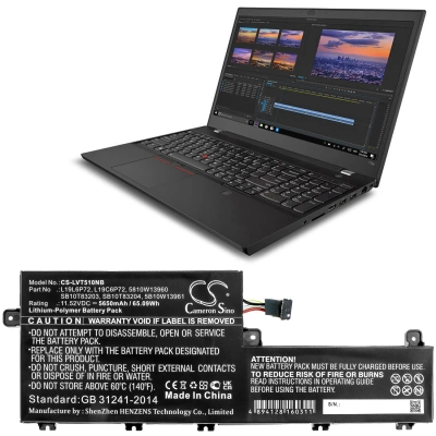 Аккумулятор Lenovo, ThinkPad T15p, ThinkPad P15v, 5650 мАч, CS фото 3