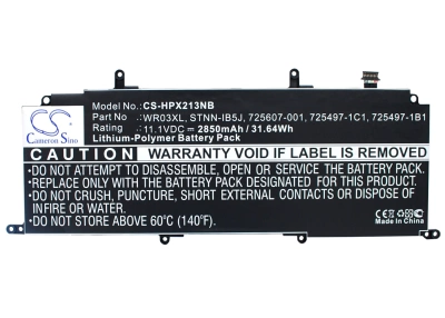 Аккумулятор HP, Split X2 13-M000, TPN-Q133, Split 13-M114TU X2, 2850 мАч, CS фото 4
