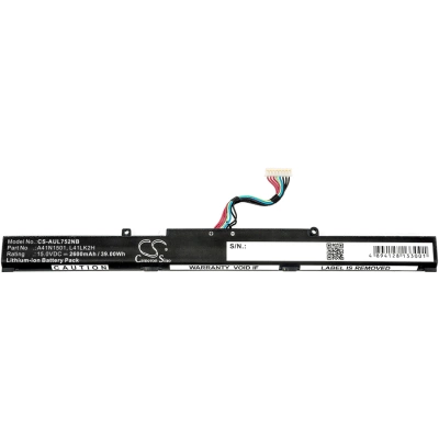 Аккумулятор Asus, GL752JW, GL752VL, GL752VL-1A, 2600 мАч, CS фото 2