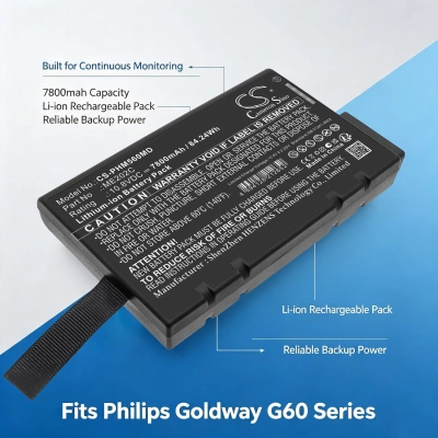 Аккумулятор Philips, Goldway G50, Goldway G60, Goldway G60E, 7800 мАч, CS фото 3
