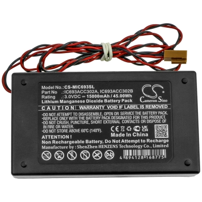 Батарея GE Fanuc, IC693ACC302A, IC693ACC302B, 15000 мАч, CS фото 2