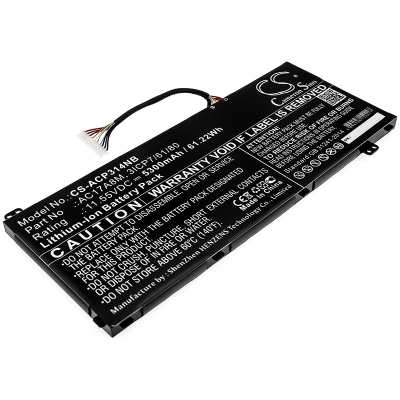 Аккумулятор Acer, Spin 3 SP314-52-599W, Spin 3 SP314-52-58AR, TravelMate X3410-M-51XY, 5300 мАч, CS фото 1