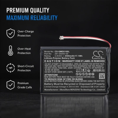 Аккумулятор Garmin, 010-01561-00, 010-01561-20, A02895, 4500 мАч, CS фото 3