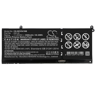 Аккумулятор Dell, Vostro 3511, inspiron 5418, inspiron 5515, 3500 мАч, CS фото 4