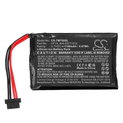 Аккумулятор TomTom, Go 750, Go 750 Live, 4CP0.002.06, 1100 мАч, CS фото 2