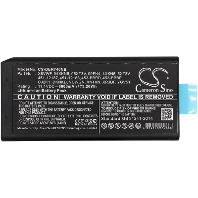 Аккумулятор Dell, Latitude 14 Rugged 7404, Latitude 14 Rugged Extreme 7404, Latitude 14 Rugged 5404, 6600 мАч, CS фото 2