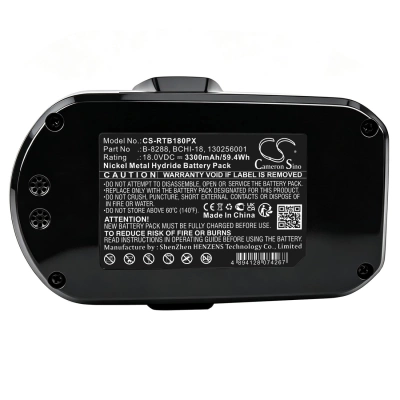 Аккумулятор Ryobi, CTH1802, CTH1802K, HD1800M, 3300 мАч, CS фото 7