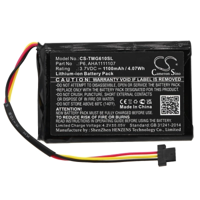 Аккумулятор TomTom, Go 610, 4FA60, Go Essential, 1100 мАч, CS фото 5