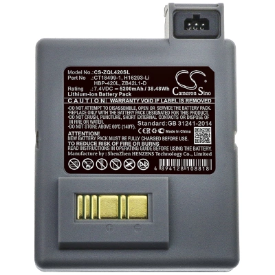 Аккумулятор Zebra, P4T, RP4T, RP4, 5200 мАч, CS фото 2