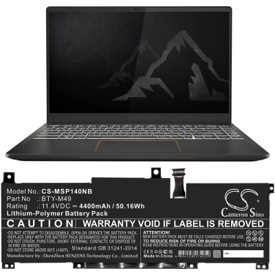 Аккумулятор MSI, GSP14, Modern-14-B11SB-273JP, Modern 14 B4M(MS-14DK), 4400 мАч, CS фото 5