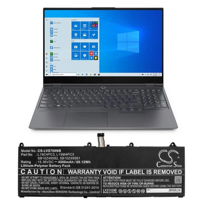 Аккумулятор Lenovo, Legion S7, Legion R9000X, Legion S7 15IMH5, 4500 мАч, CS фото 2