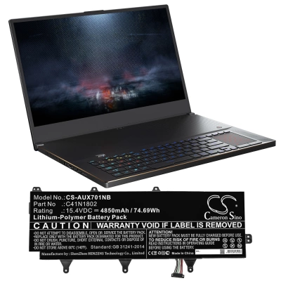 Аккумулятор Asus, ROG GX701GVR-EV001T, GX701GX-EV081T, ROG Zephyrus S GX701GWR-EV003T, 4850 мАч, CS фото 4