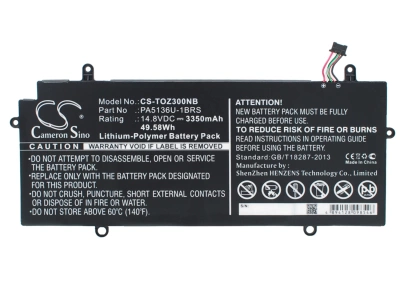 Аккумулятор Toshiba, Portege Z30, Portege Z30-A-12U, Portege Z30-A-M5S, 3350 мАч, CS фото 1