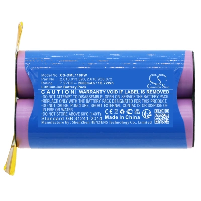 Аккумулятор Dremel, 1100LI, Driver 1120, 1100-25, 2600 мАч, CS фото 3