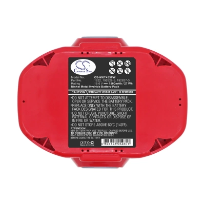 Аккумулятор Makita, 4334D, 4334DWA, 4334DWAE, 1500 мАч, CS фото 4
