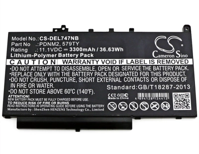 Аккумулятор Dell, Latitude E7470, Latitude E7270, Latitude 12 E7470, 3300 мАч, CS фото 3
