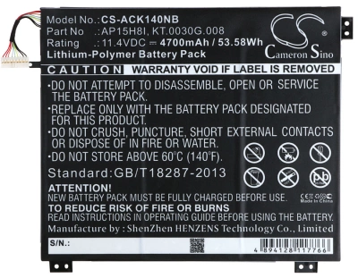 Аккумулятор Acer, Aspire One Cloudbook 14, Aspire One Cloudbook 1-431, Aspire One Cloudbook 1-431M, 4700 мАч, CS фото 4
