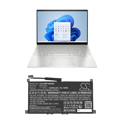 Аккумулятор HP, ENVY X360 13-BF0000CI, ENVY X360 13-BF0000NE, ENVY X360 13-BF0000NI, 8200 мАч, CS фото 4