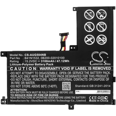Аккумулятор Asus, Q504UA-BHI5T13, ZenBook Flip UX560UA-FZ020T, ZenBook Flip UX560UA-FZ015T, 3100 мАч, CS фото 3
