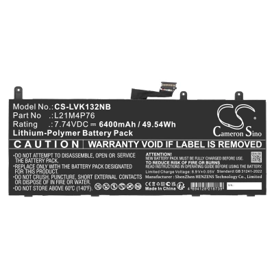 Аккумулятор Lenovo, ThinkPad X13S GEN 1-21BX000EHV, ThinkPad X13S GEN 1-21BX000GSC, ThinkPad X13S GEN 1-21BX000HMB, 6400 мАч, CS фото 5