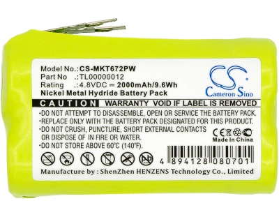 Аккумулятор Makita, 6722DW, 6723DW, 6722D, 2000 мАч, CS фото 3