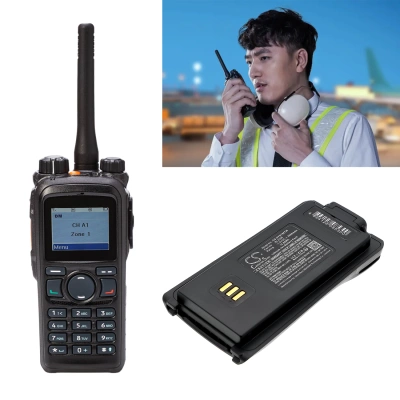 Аккумулятор Hytera Harris MACOM HDP100, HDP150 / Hytera DMR PD-702, DMR PD-782, PD-502, PD-506, PD-606, PD700, PD-700, PD700S, 2000 mAh, CS фото 3