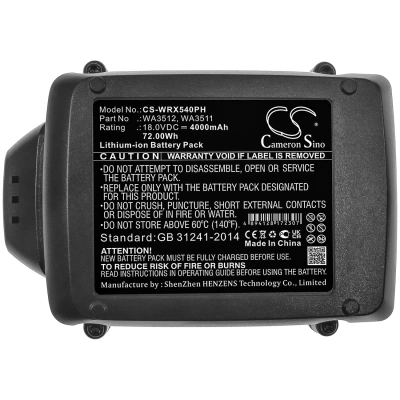 Аккумулятор AL-KO | DeltaFox | Rockwell | Worx, Trimmer GTLi 18V Comfort, Rasentrimmer GTLi, Grizzly 80001146, 4000 мАч, CS фото 6