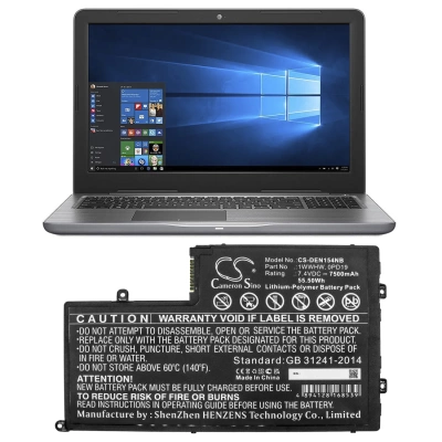Аккумулятор Dell, INS15-5565-D1945A, INSPIRON INS15LD-4528B, INS14MD-2728S, 7500 мАч, CS фото 5