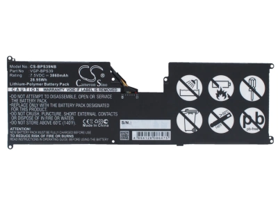 Аккумулятор Sony, VAIO Tap 11, SVT11215CW, SVT11215CGB/W, 3860 мАч, CS фото 1