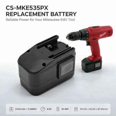 Аккумулятор Atlas Copco | AEG | Milwaukee, PCS6T, PES9.6, PES 9.6T, 3300 мАч, CS фото 5