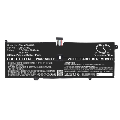 Аккумулятор Lenovo, Yoga C940-14IIL, Yoga C940-14IIL-81Q9, Yoga C940-14IIL 81Q900A1AX, 7650 мАч, 291,70 × 105,00 × 4,70 мм, CS фото 6