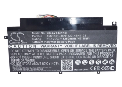 Аккумулятор Lenovo, ThinkPad T431s, 4250 мАч, CS фото 6