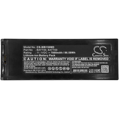 Аккумулятор Welch-Allyn, Connex 6000 Vital Signs Monitor, Connex Spot, Connex Spot Vital Signs 7100, 7800 мАч, CS фото 3