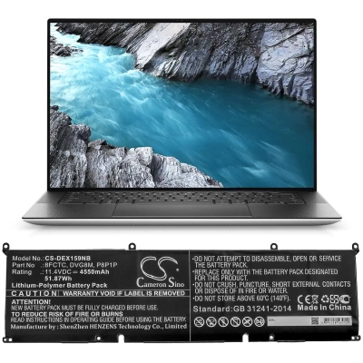 Аккумулятор Dell, XPS 15 9500, XPS 15-9500-R1845TS, XPS 15-9500-R1505S, 4550 мАч, CS фото 2