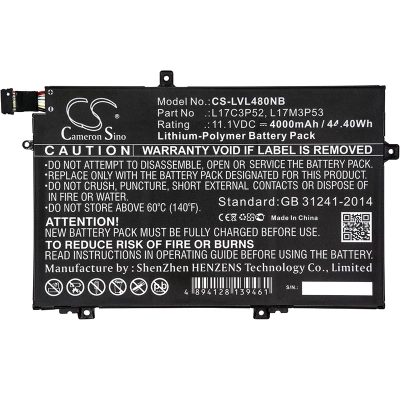 Аккумулятор Lenovo, ThinkPad L480, ThinkPad L580, 20LS001WAU, 4000 мАч, CS фото 2