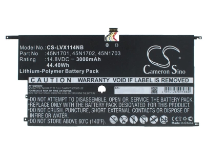 Аккумулятор Lenovo, ThinkPad X1 Carbon 14, 20A7, 20A8, 3000 мАч, CS фото 1