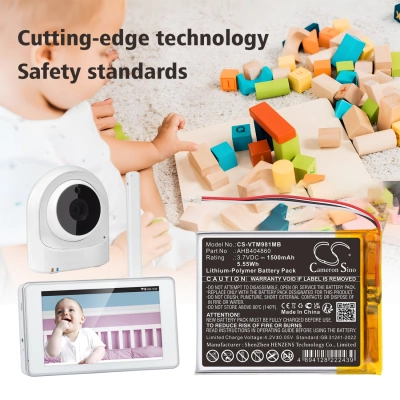 Аккумулятор V Tech, VM981, VM991 PU Wi-Fi HD Video Monitor, 1500 мАч, CS фото 2