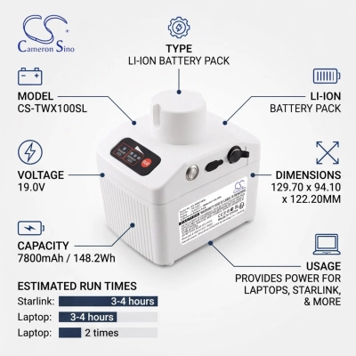 Аккумулятор Starlink, Mini, Mini Kit, 7800 мАч, CS фото 7