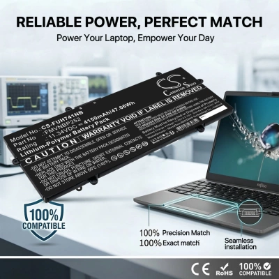 Аккумулятор Fujitsu, LifeBook U7411/G, LifeBook U7511/G, 4150 мАч, CS фото 7