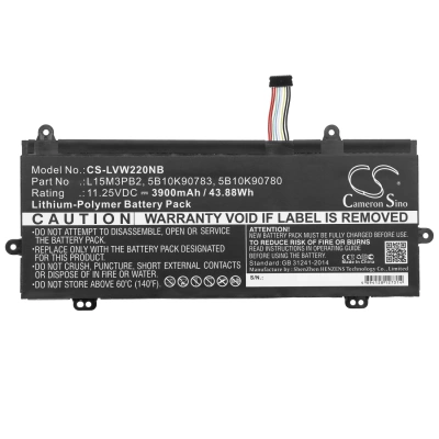 Аккумулятор Lenovo, N22 Winbook, 80SF0000US, iDeapad N22, 3900 мАч, CS фото 4