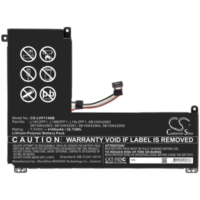 Аккумулятор Lenovo, IdeaPad 1-11IGL05, IdeaPad 1-14IGL05, IdeaPad 1 11ADA05 82GV001QAX, 4100 мАч, CS фото 2