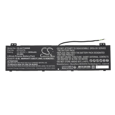 Аккумулятор Acer, Predator Triton 300 SE PT314-51S-52ML, Predator Triton 300 SE PT314-51S-52X6, Predator Triton 300 S, 3850 мАч, CS фото 4