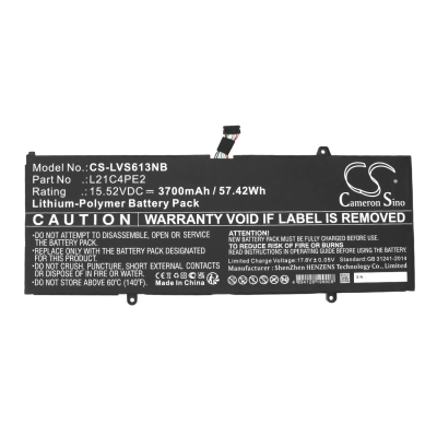Аккумулятор Lenovo, Yoga 6 13ALC7 82UD006HKR, Yoga 6 13ABR8 83B2003MTX, Yoga 6 13ALC7 82UD001CMJ, 3700 мАч, CS фото 3