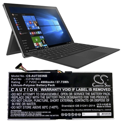Аккумулятор Asus, T303UA-GN053T, T304UA-BC011R, T304UA-GN048T, 4900 мАч, CS фото 5