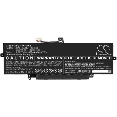 Аккумулятор HP, EliteBook X360 1040 G7 226Z2PA, EliteBook x360 1040 G7 119Y7EA, EliteBook x360 1040 G7 204P1EA, 9050 мАч, CS фото 5
